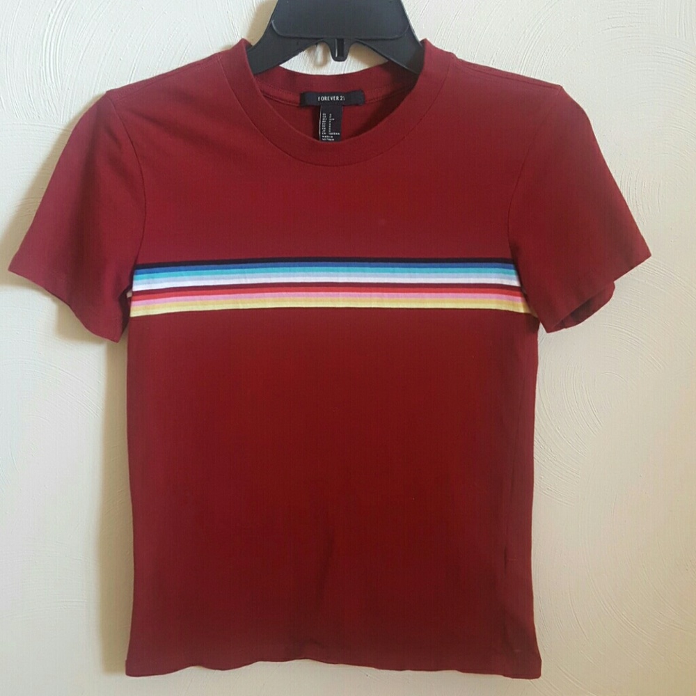 Rainbow Striped Top